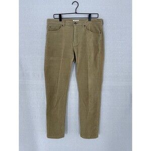 Peter Millar Crown Mens Superior Soft Corduroy 5 Pocket Pants Brown Khaki 34x29